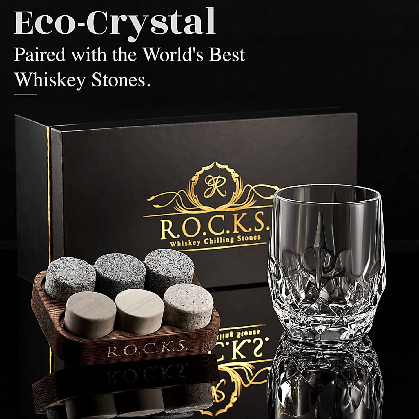 The Connoisseur’s Set – Iconic Glas & Whisky-Steine | Bohemian Crystal Edition-1