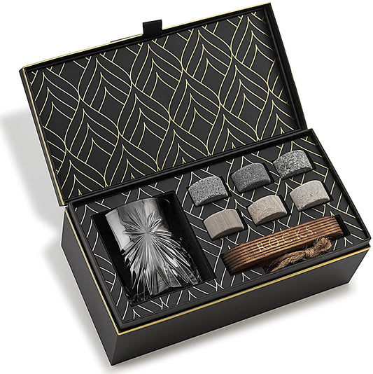 The Connoisseur’s Set – Soleil Glas & Whisky-Steine | Privilege Collection-0