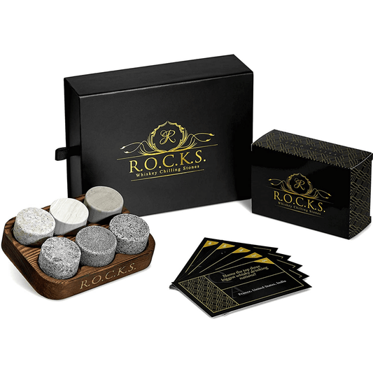 The Rocks x Whiskey Quiz | 100 Fragen + Kühlsteine – Das Set für Kenner & Genießer-0