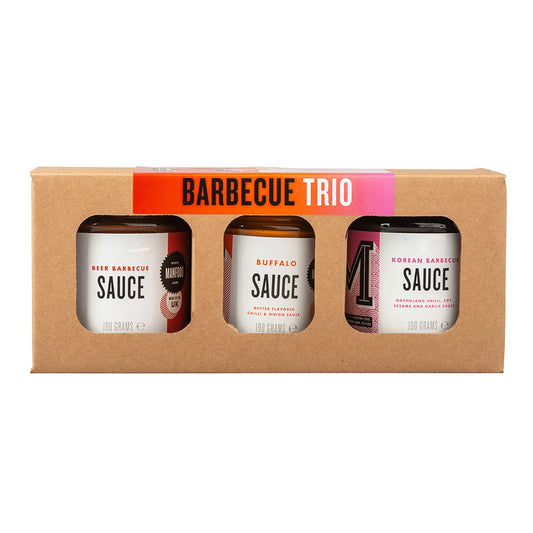 BBQ Trio | Manfood – 3er-Set mit Grill-Saucen im Geschenkformat-0